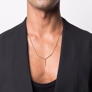 Y/Project Y-shaped Gold-tone Necklace